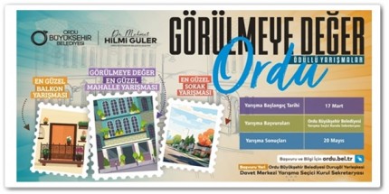 Ordu’nun En’leri Belirleniyor